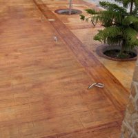 Hormigon impreso hormidag Molde de hormigon impreso madera pampa ej