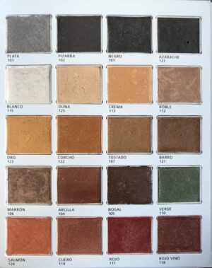 PAVIMENTOS DE HORMIGON IMPRESO HORMIDAG- Muestra-colores